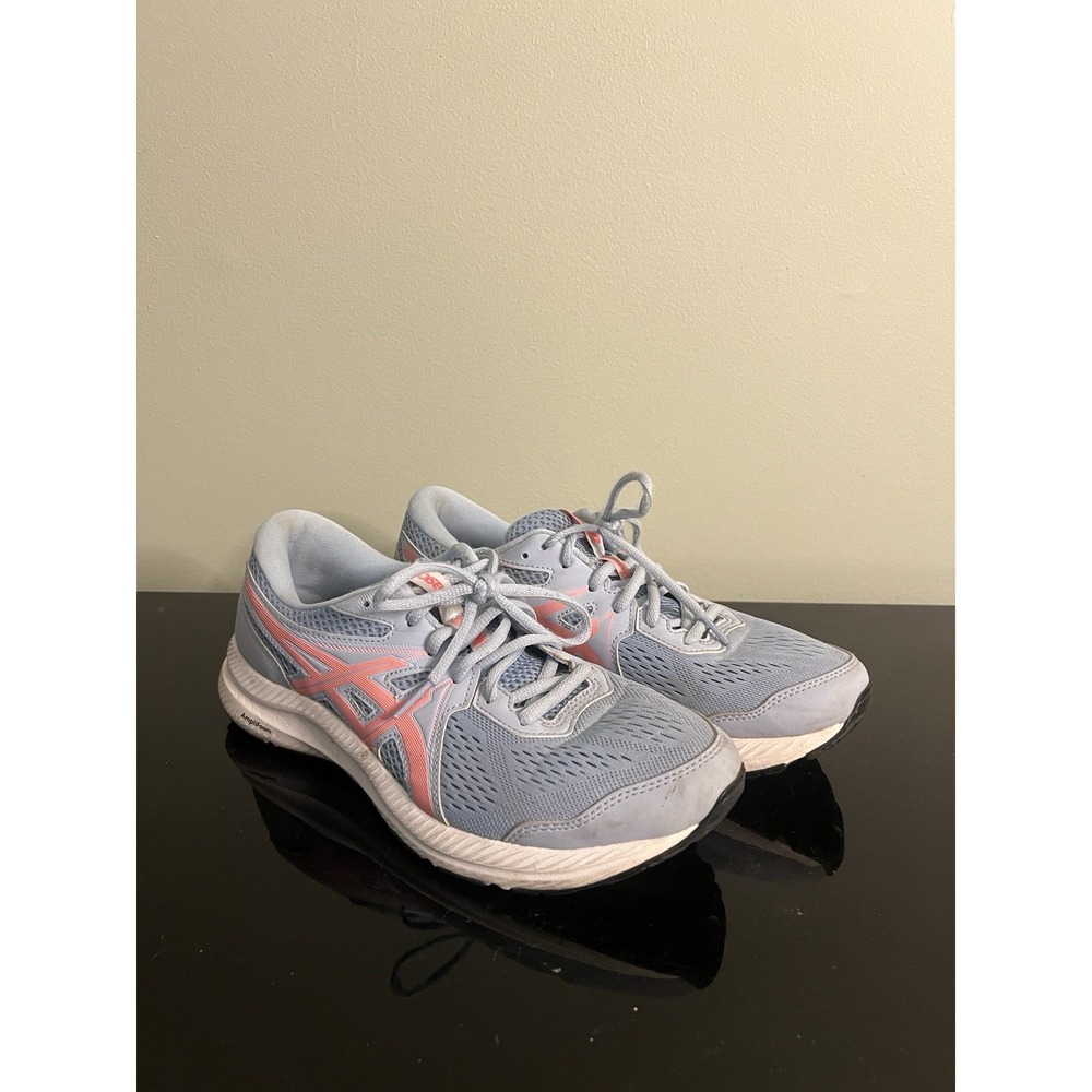 Asics Gel Contend 7 Running Sneaker Amplifoam Women Size 9.5 Blue Athletic